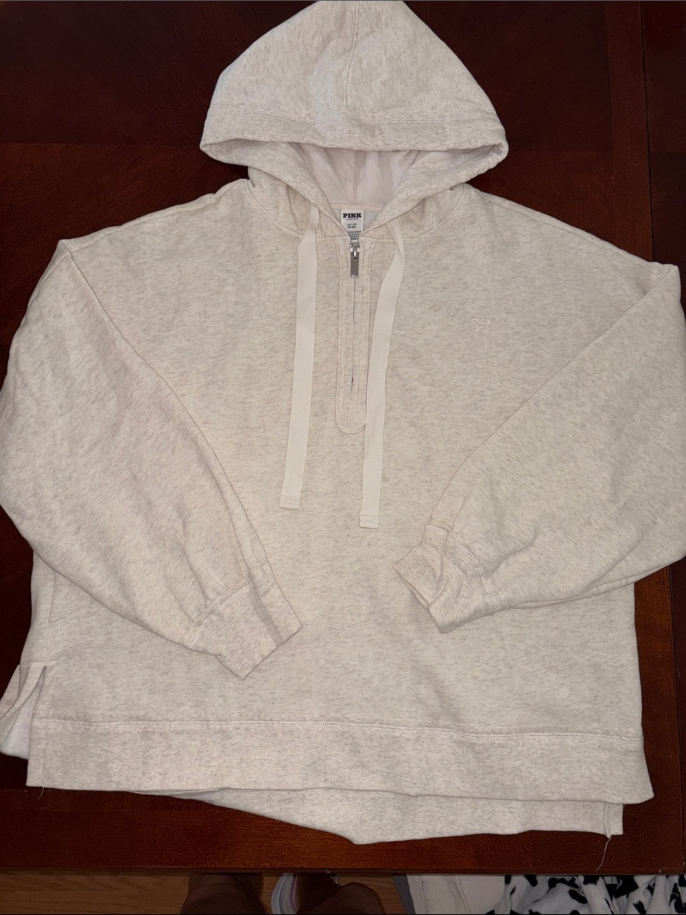 Victoria’s Secret, pink oversized, hoodie sweatshirt women small New